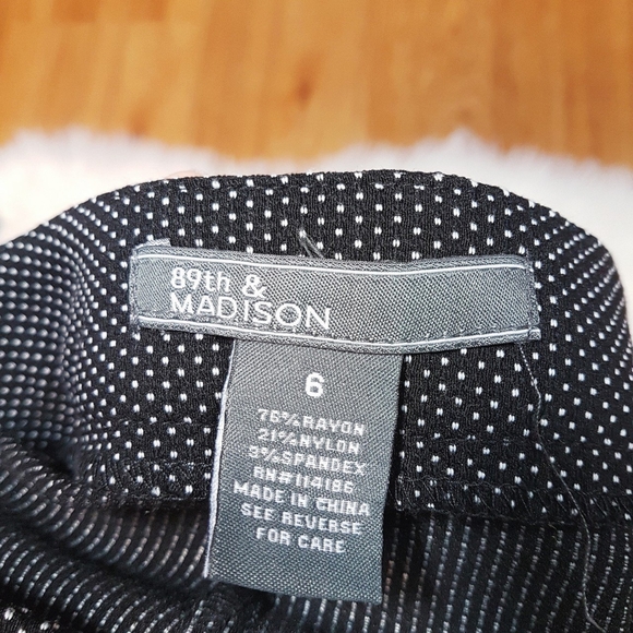 89th and Madison black polka dot shorts - Picture 4 of 4